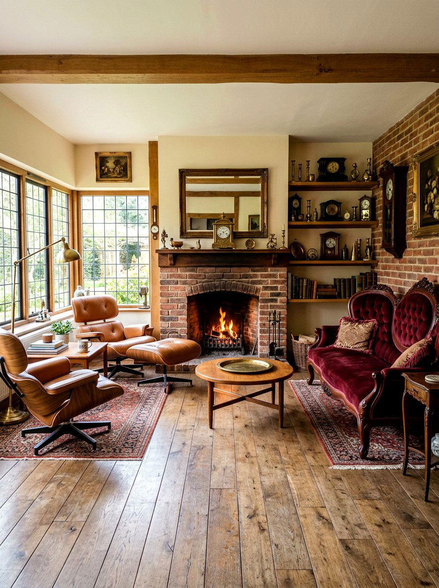 Vintage Inspired Living Room - 30 maximalist living room ideas