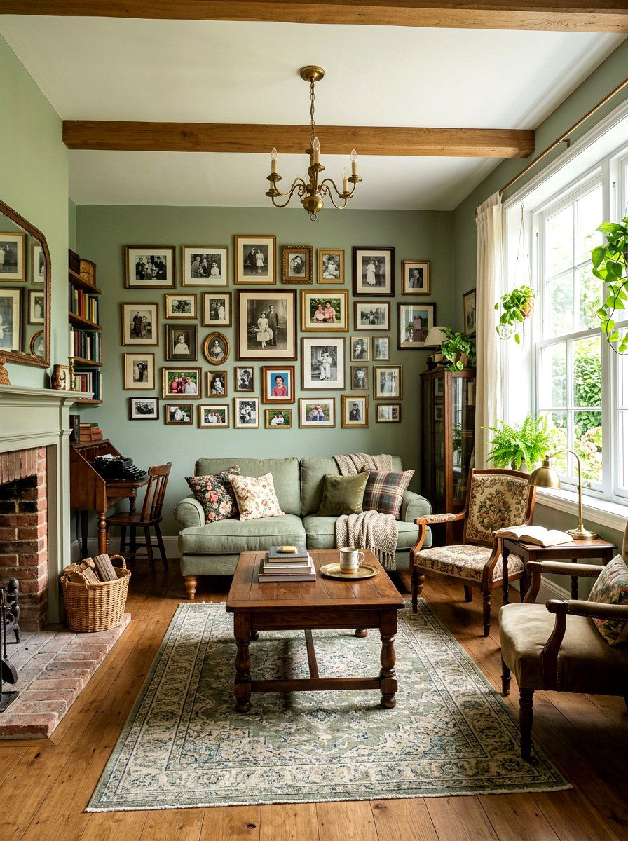 Vintage Inspired Living Room - 30 Nancy Meyers living room ideas