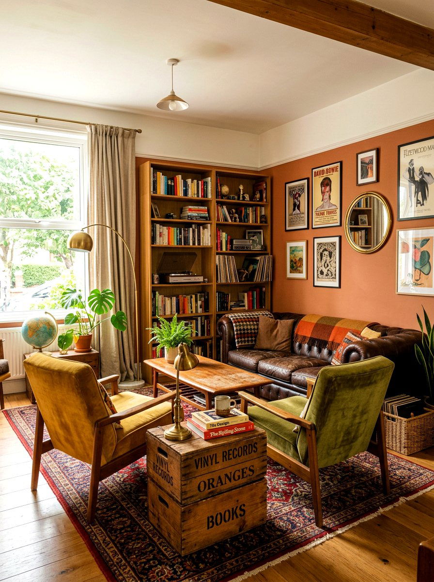 Vintage Inspired Living Room - 30 apartment living room ideas