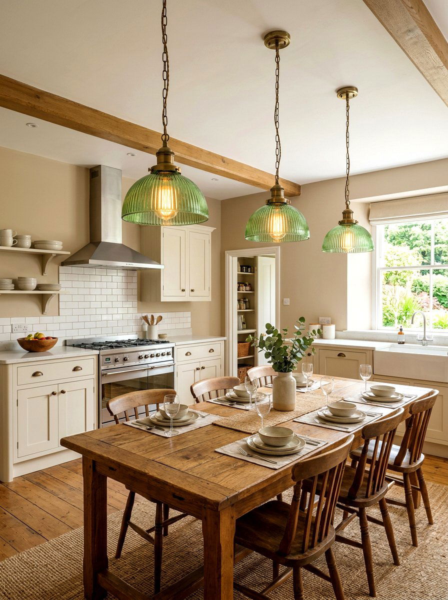 Vintage Inspired Pendant Lights - 30 retro kitchen ideas