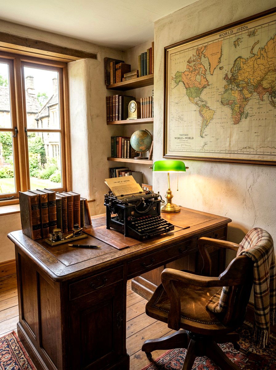 Vintage Inspired Workspace - 30 creative studio office ideas