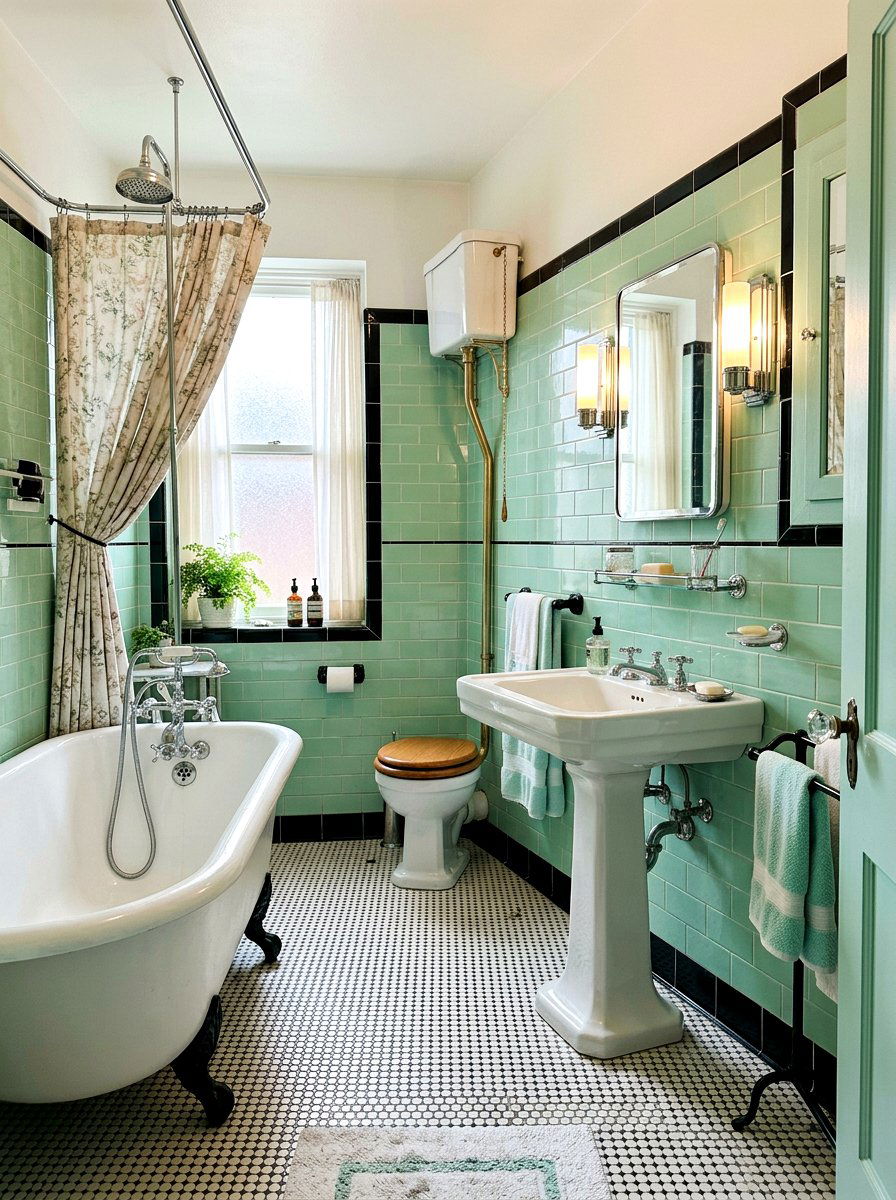 Vintage Jade Bathroom - 30 jade bathroom ideas
