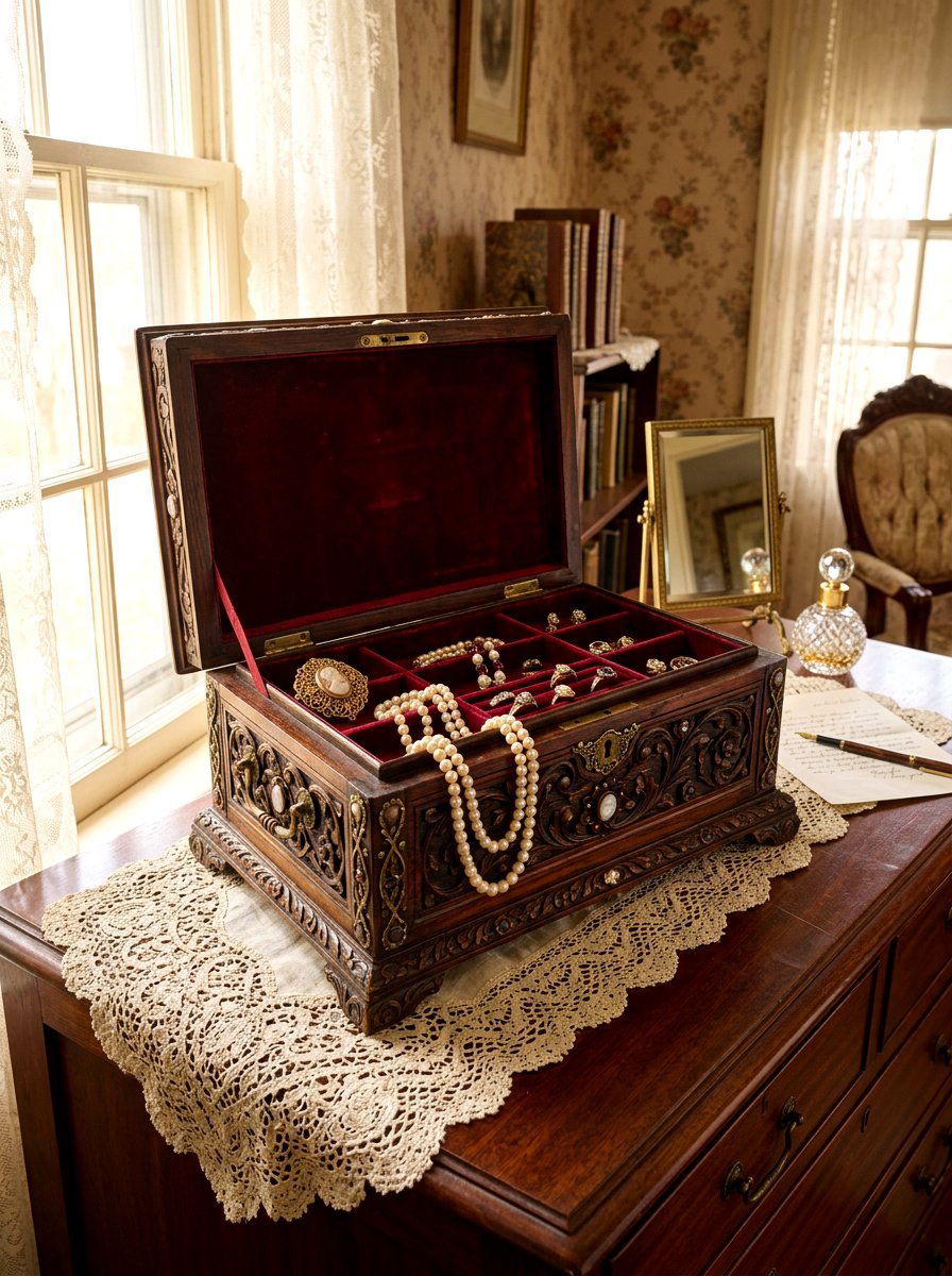 Vintage Jewelry Box - 30 jewelry storage ideas