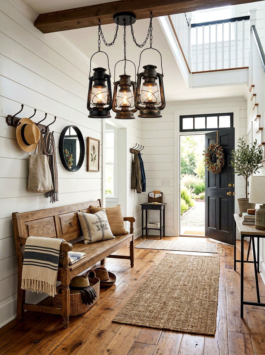 Vintage Lantern Cluster - 30 pendant light cluster ideas