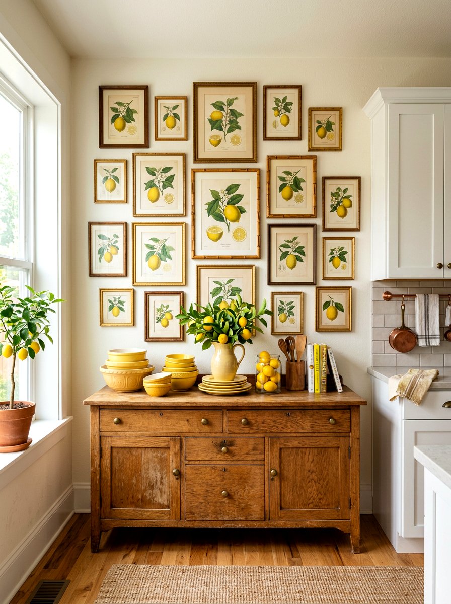 Vintage Lemon Art Gallery - 30 summer lemon kitchen ideas