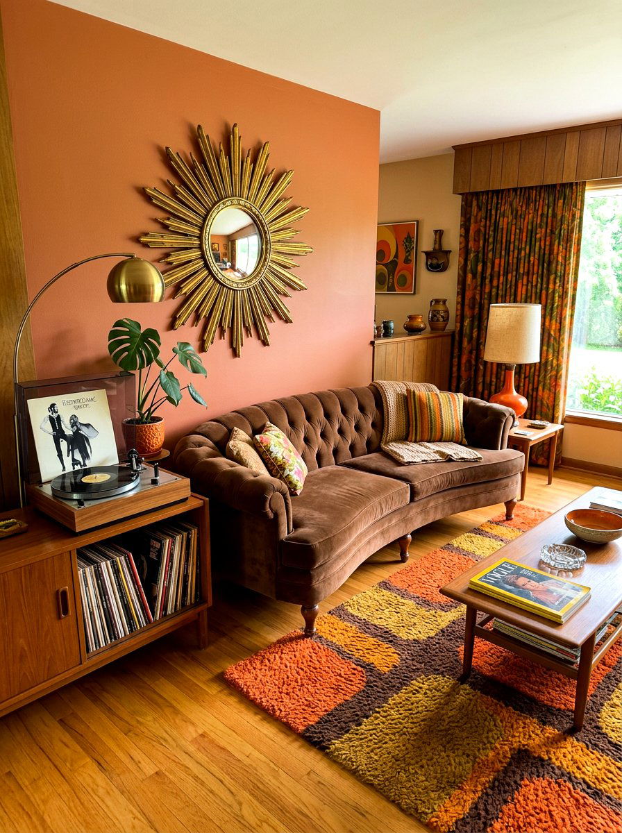 Vintage Living Room Brown Sofa - 30 brown sofa living room ideas