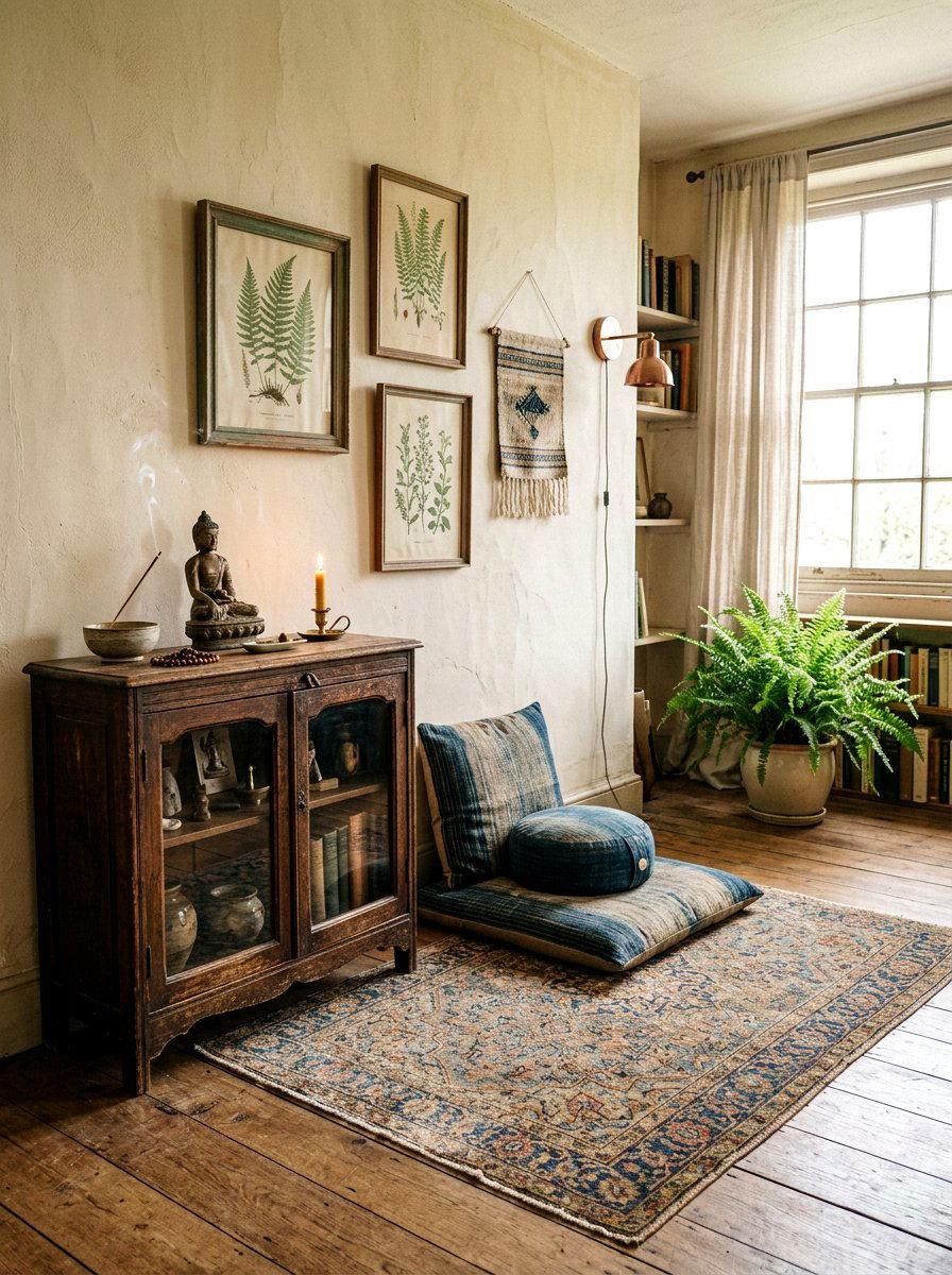 Vintage Meditation Space - 30 meditation room ideas