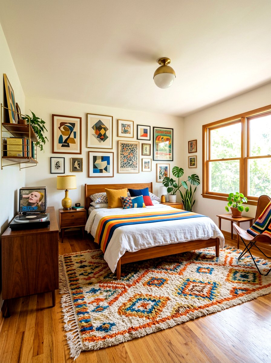 Vintage Mid Century Eclectic Bedroom - 30 eclectic bedroom ideas