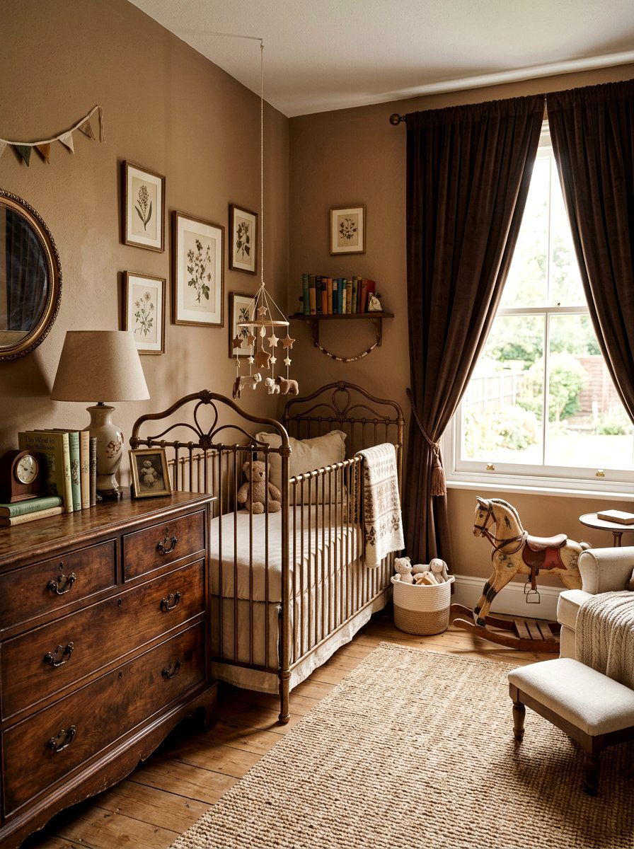 Vintage Mocha Nursery Look - 30 mocha nursery ideas