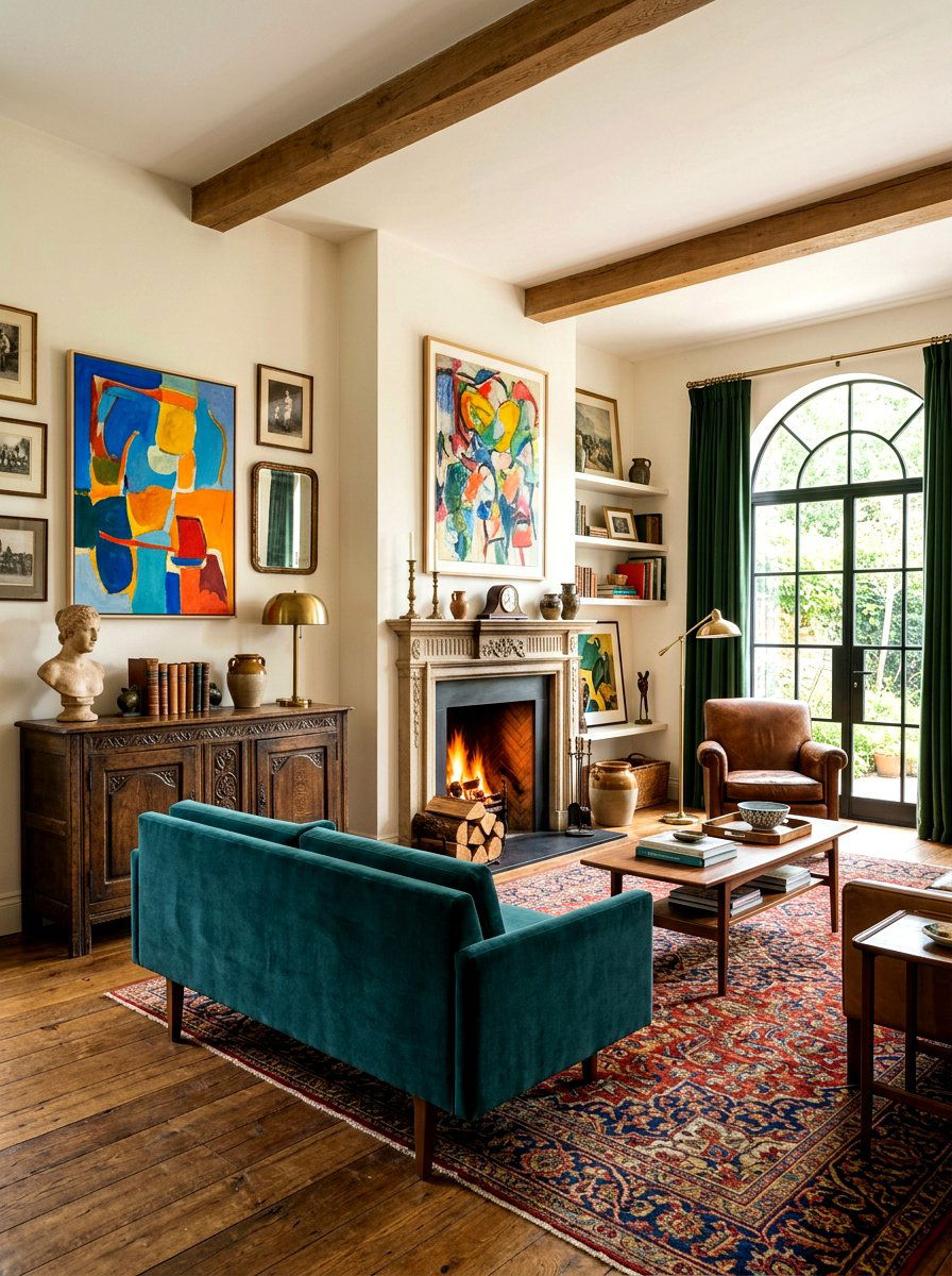 Vintage Modern Mix - 30 trend forward living room ideas