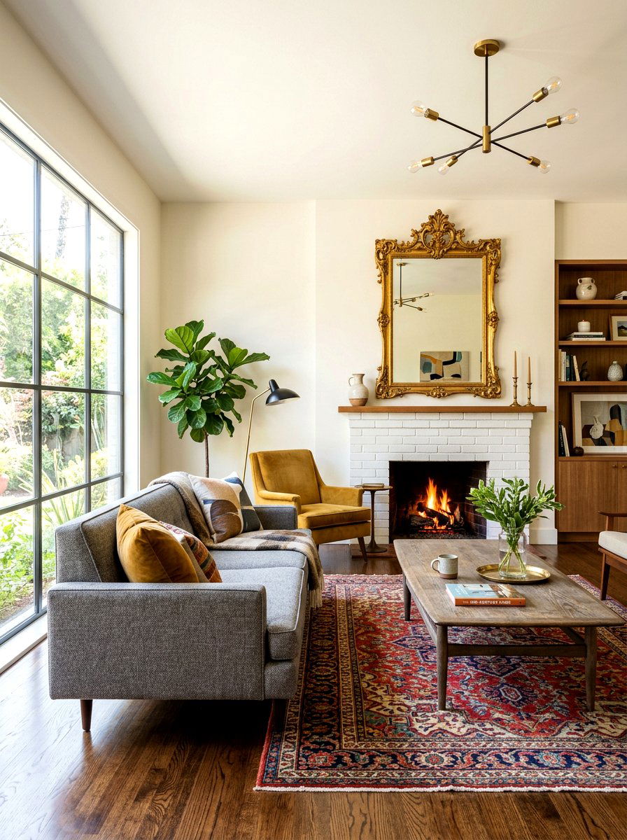 Vintage Modern Style - 30 artful living room ideas