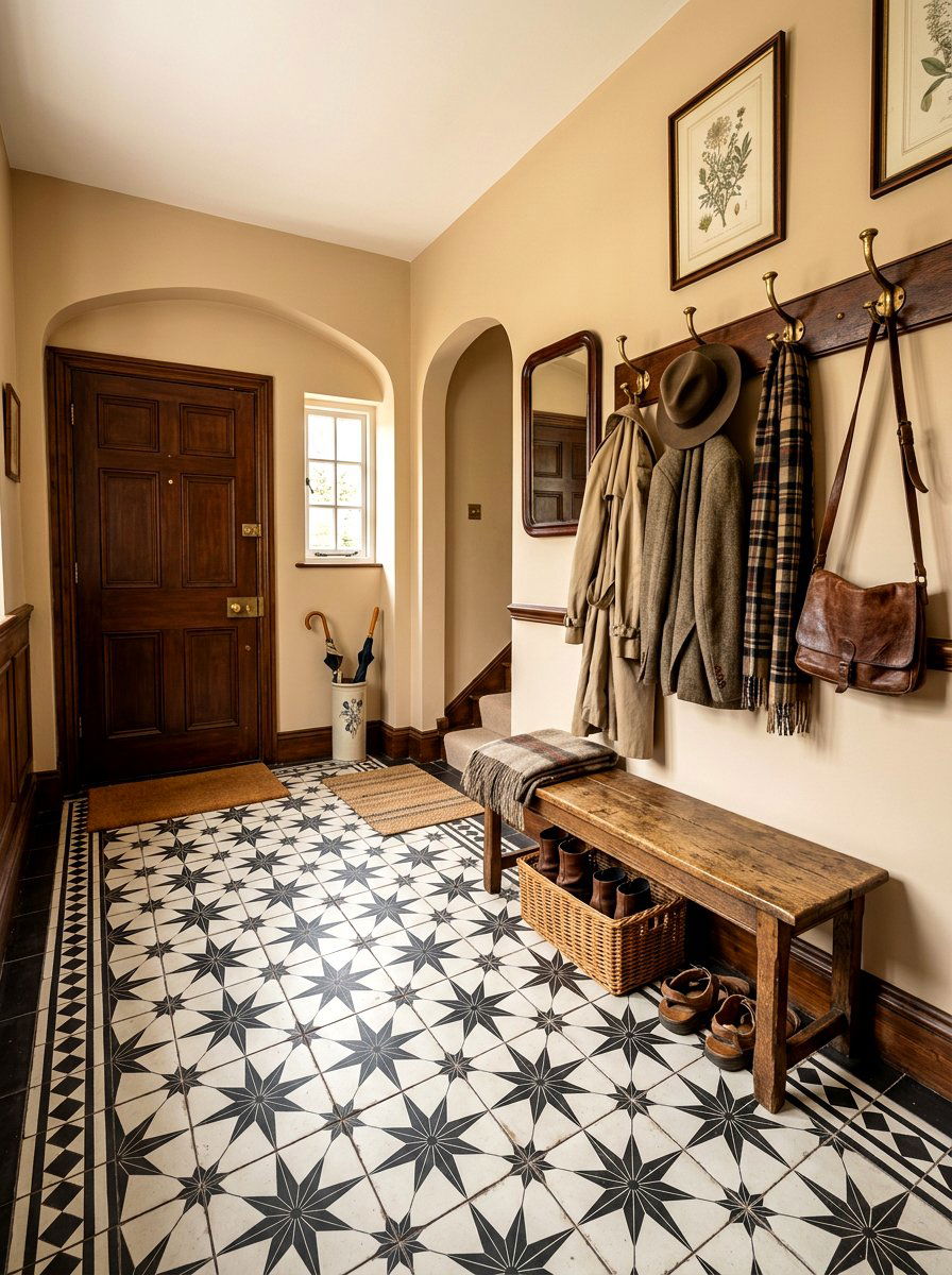 Vintage Mudroom Tile - 30 mudroom tile floor ideas