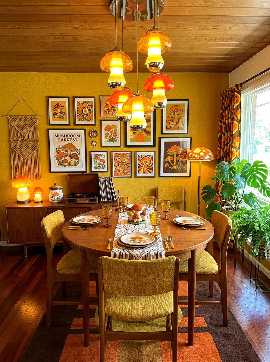 Vintage Mushroom Dining Room - 30 mushroom dining room ideas