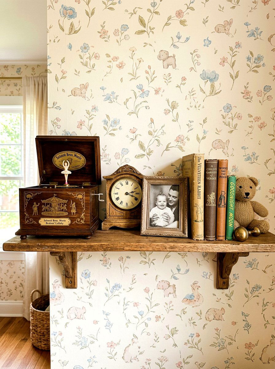 Vintage Music Box - 30 gender neutral heirloom nursery ideas