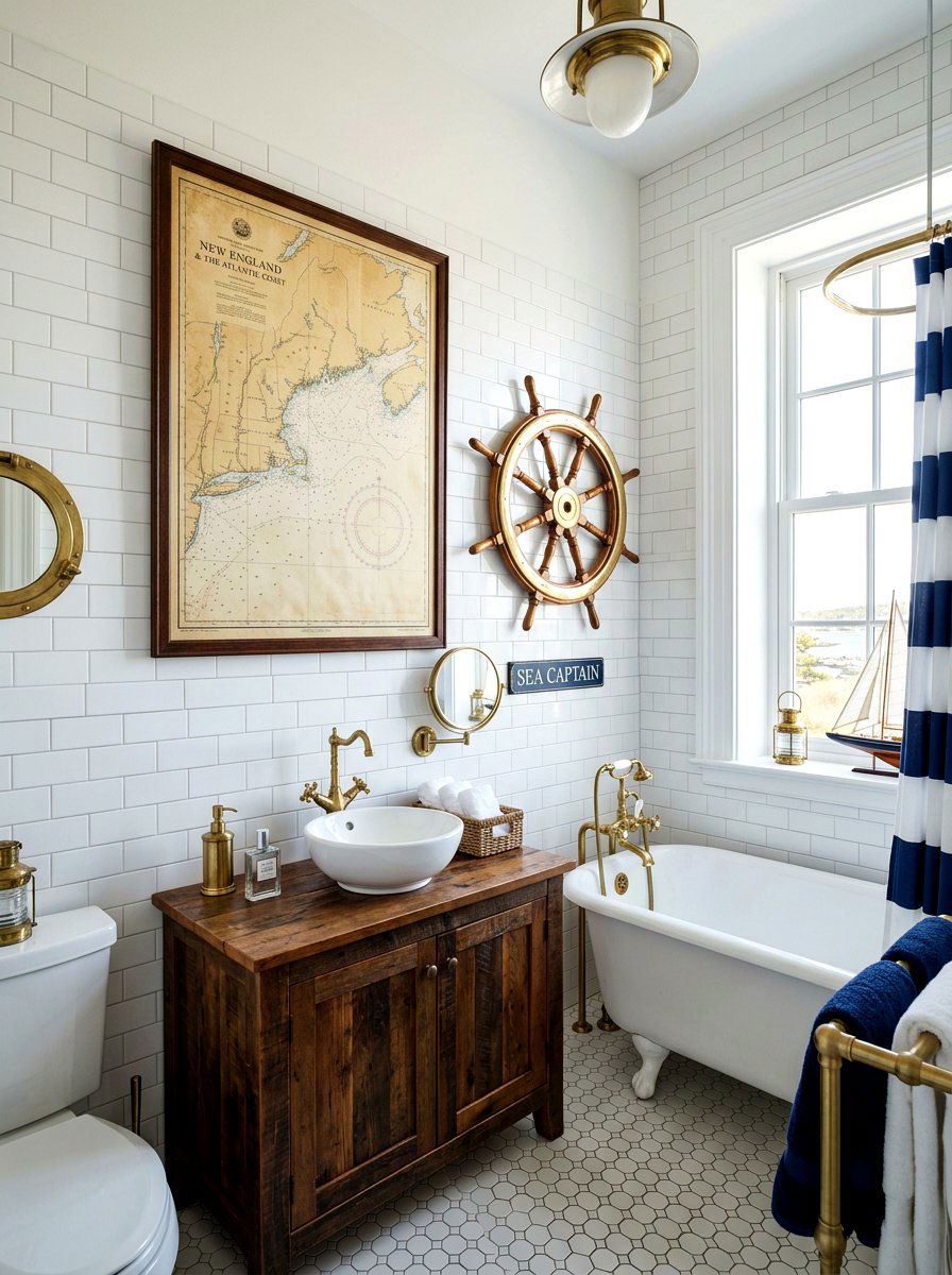 Vintage Nautical Decor - 30 thrifted decor styling ideas