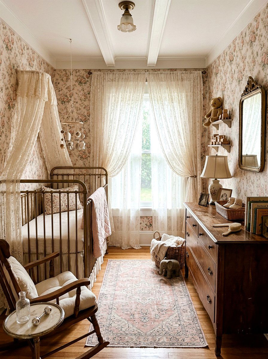 Vintage Nursery - 30 viral nursery ideas