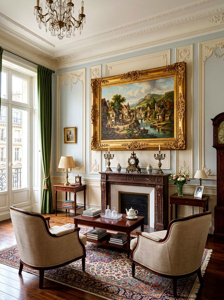 Vintage Oil Painting - 30 old money apartment decor ideas