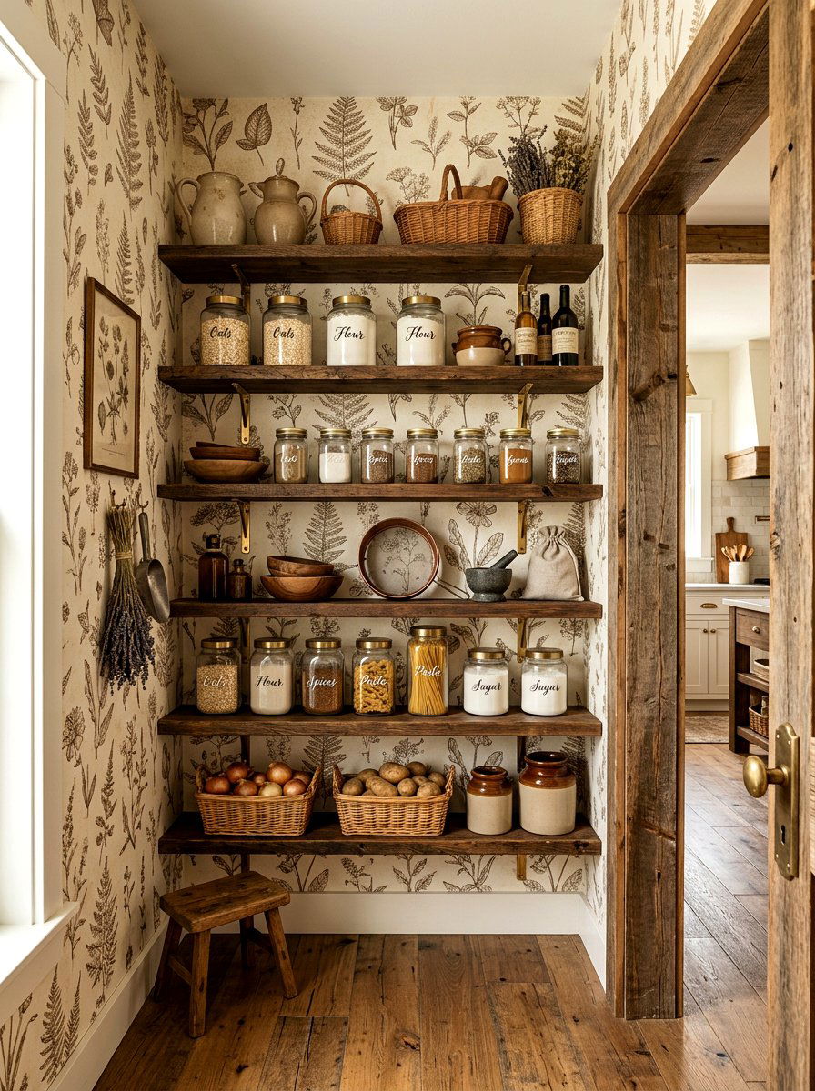 Vintage Pantry Wallpaper - 30 pantry wallpaper ideas
