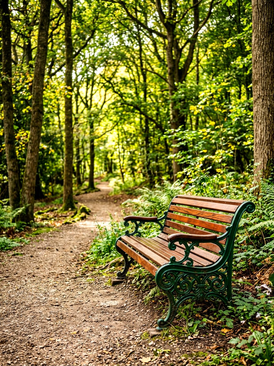 Vintage Park Bench - 30 secret garden seating ideas