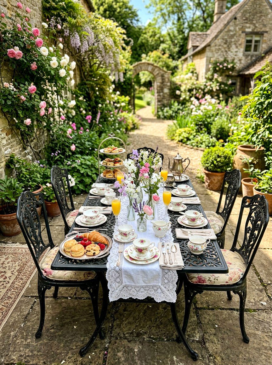Vintage Patio Brunch - 30 brunch patio setup ideas