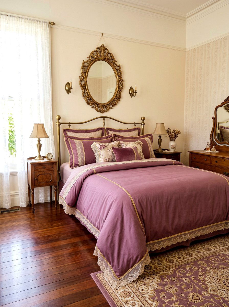 Vintage Piped Edge Bedding - 30 piped bedding ideas
