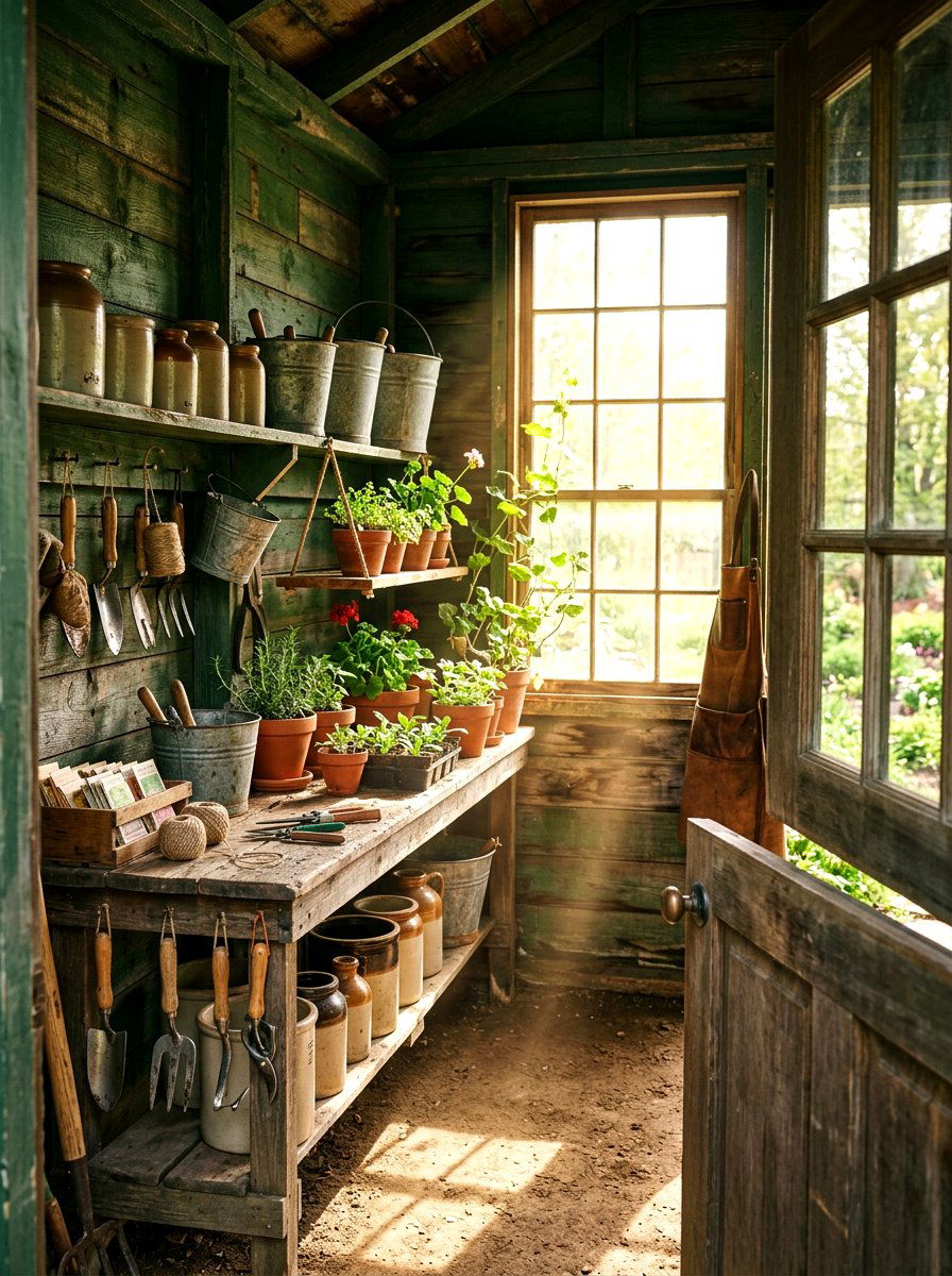 Vintage Potting Shed Decor - 30 potting shed decor ideas