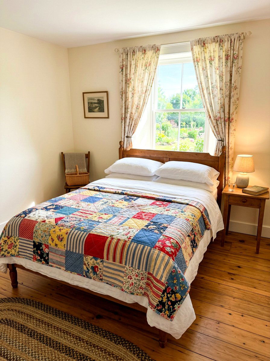 Vintage Quilt Guest Room - 30 secondhand decor ideas