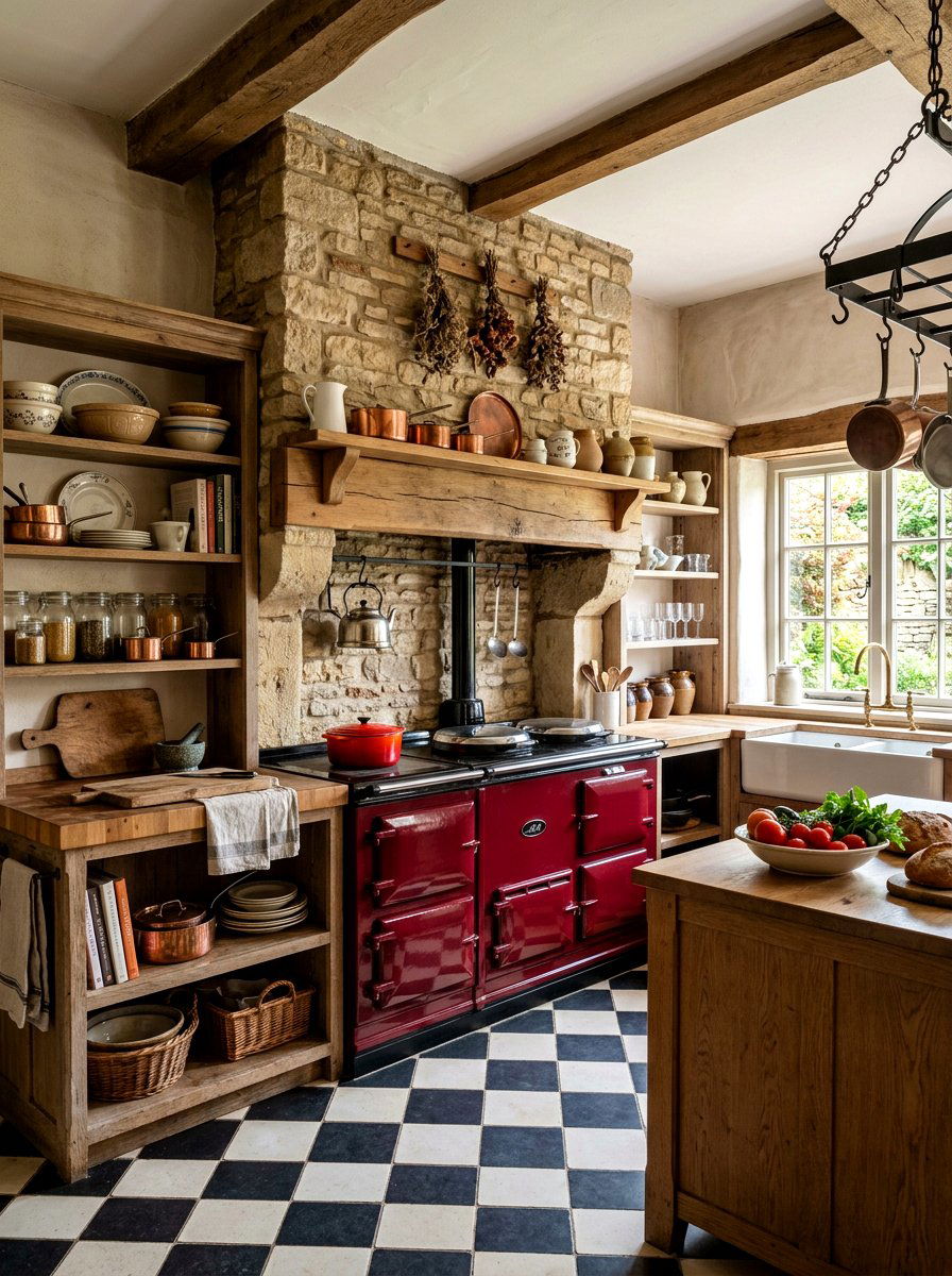 Vintage Range Kitchen - 30 old world kitchen ideas