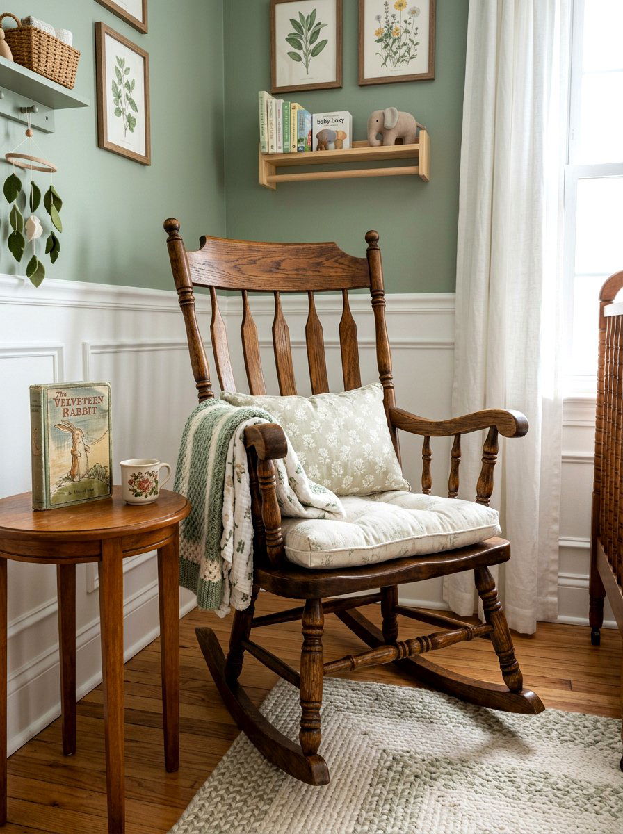 Vintage Rocking Chair - 30 heirloom toy nursery ideas