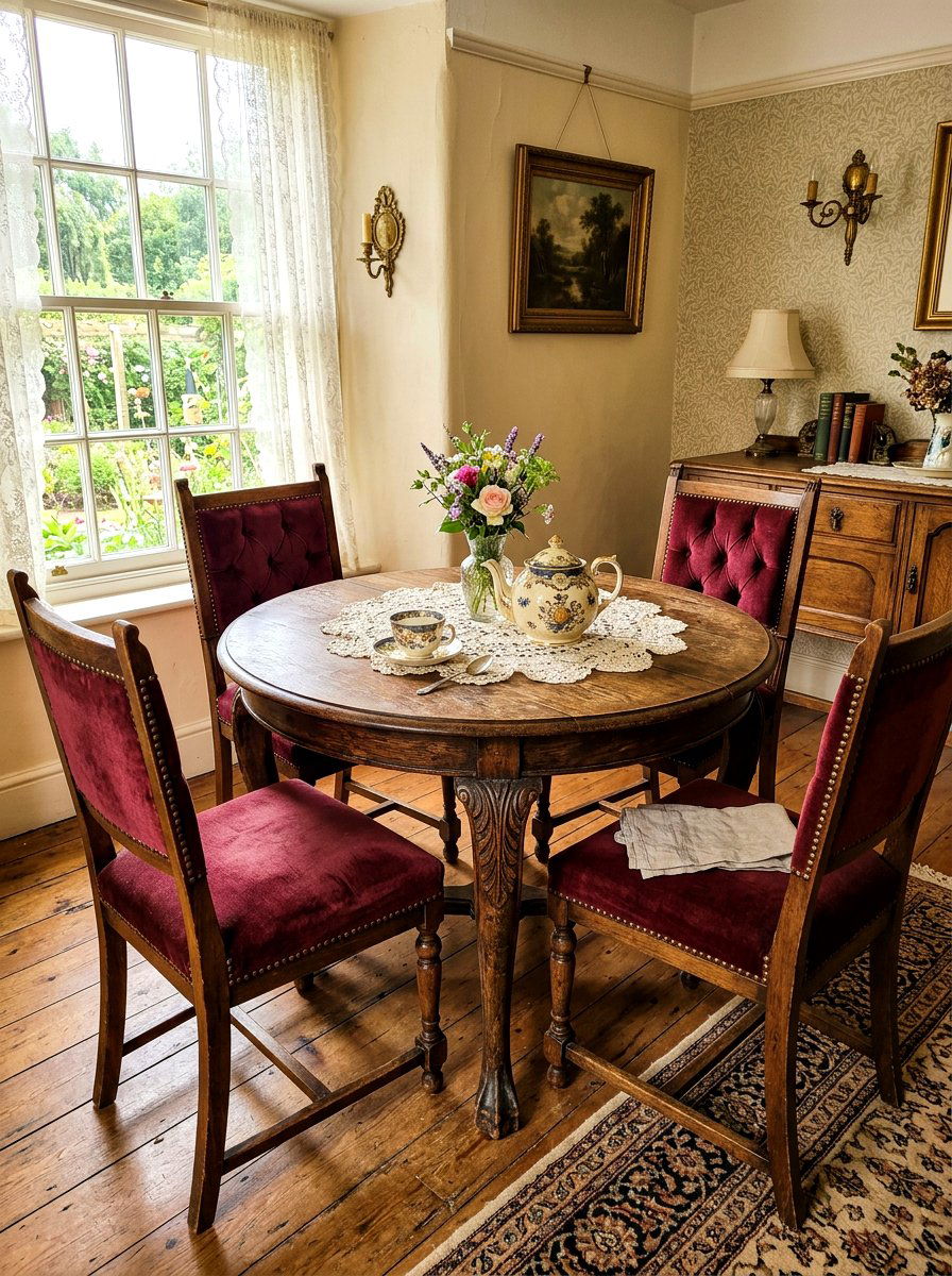 Vintage Round Breakfast Table - 30 round breakfast table ideas