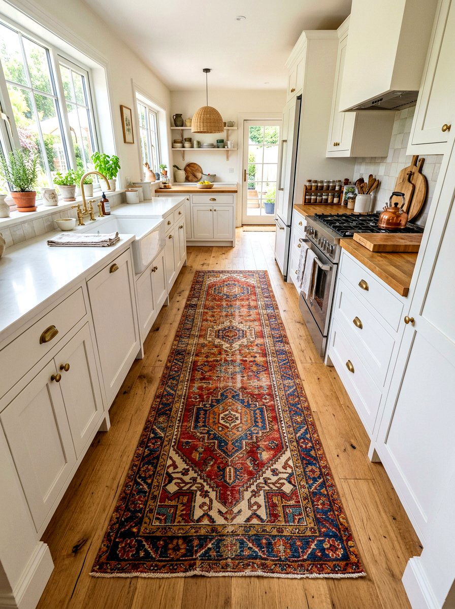 Vintage Rug Kitchen - 30 vintage kitchen ideas