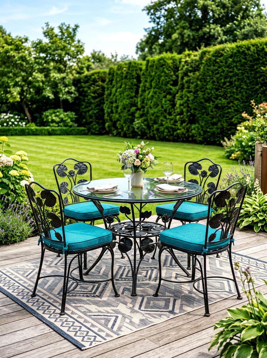 Vintage Salterini Dining Set - 30 vintage iron patio furniture ideas