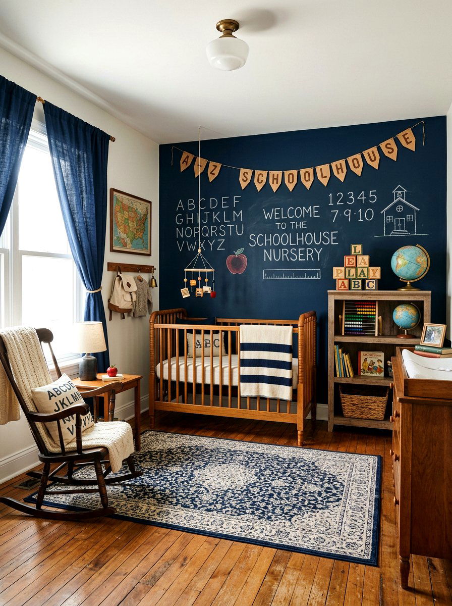 Vintage Schoolhouse Nursery - 30 vintage nursery ideas