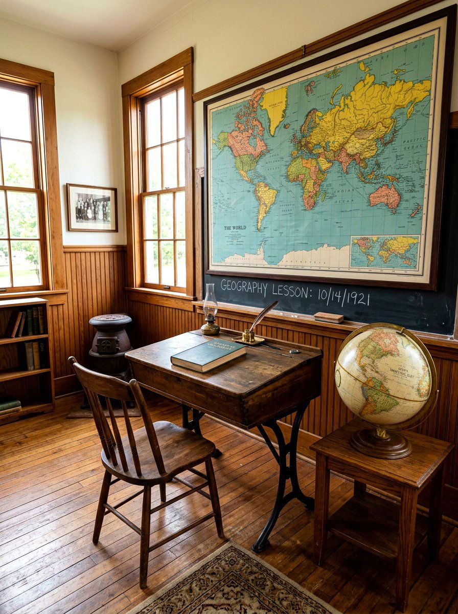 Vintage Schoolhouse Study Space - 30 kids study corner ideas