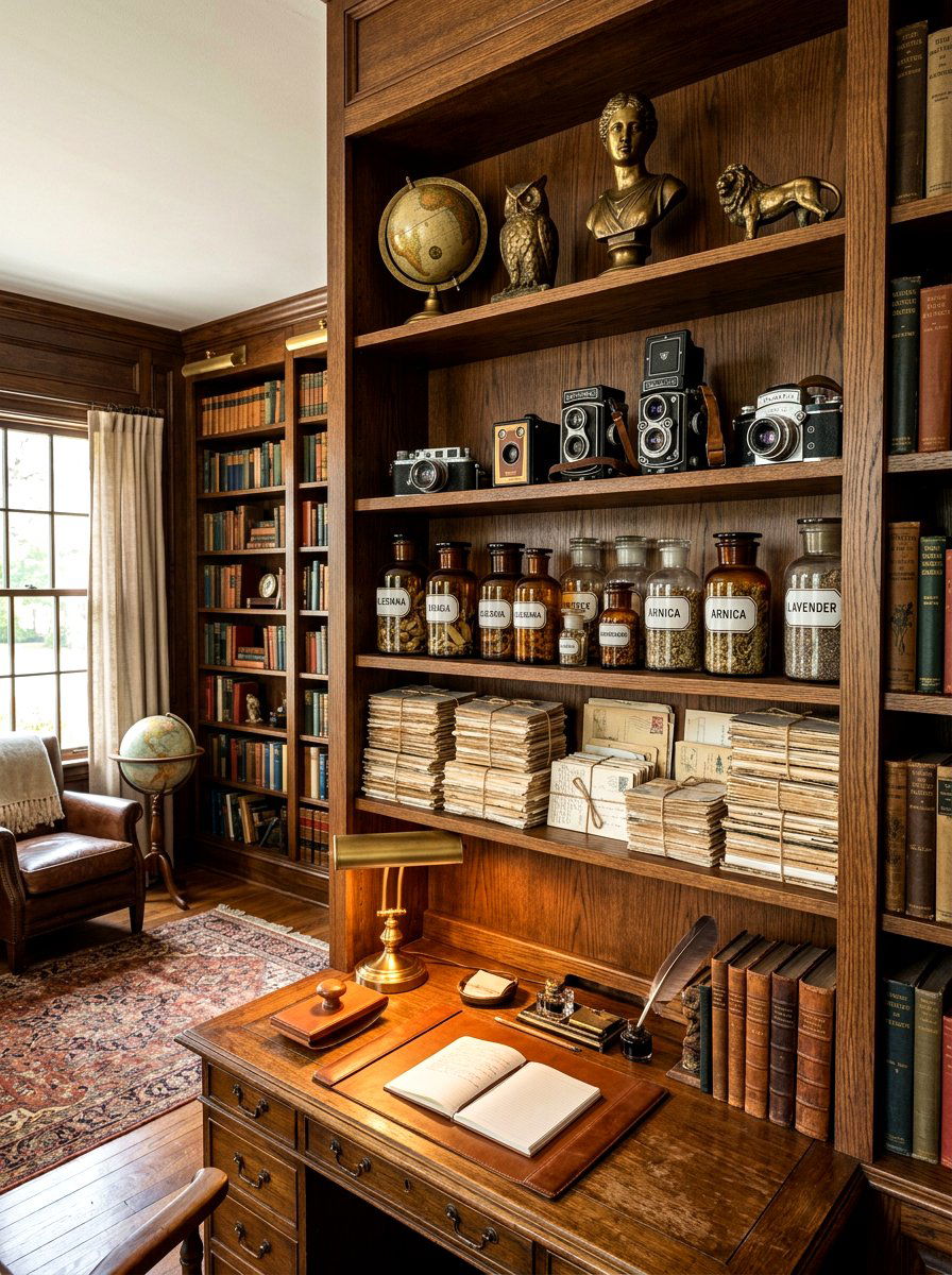 Vintage Shelf Filler - 30 shelf filler ideas