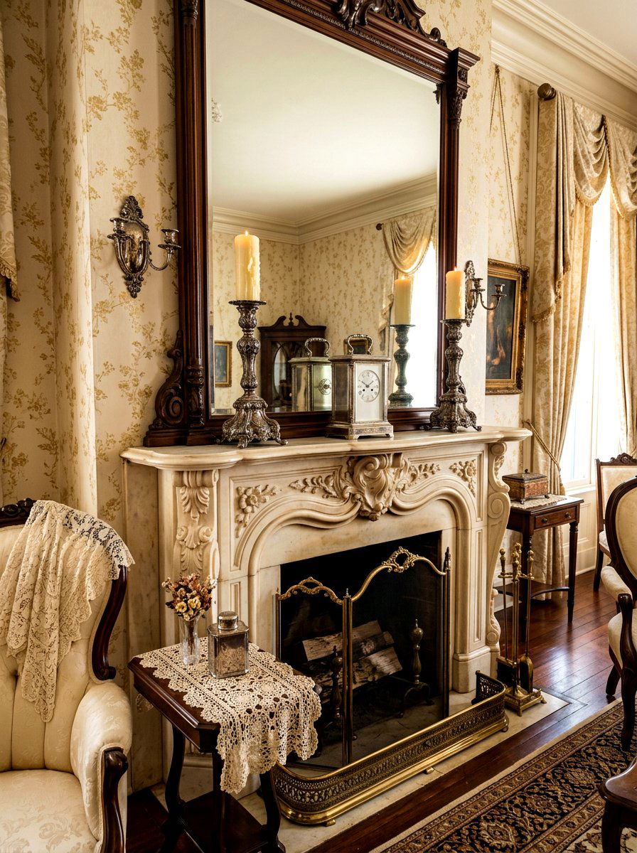 Vintage Silver Candlestick - 30 mantel candle styling ideas