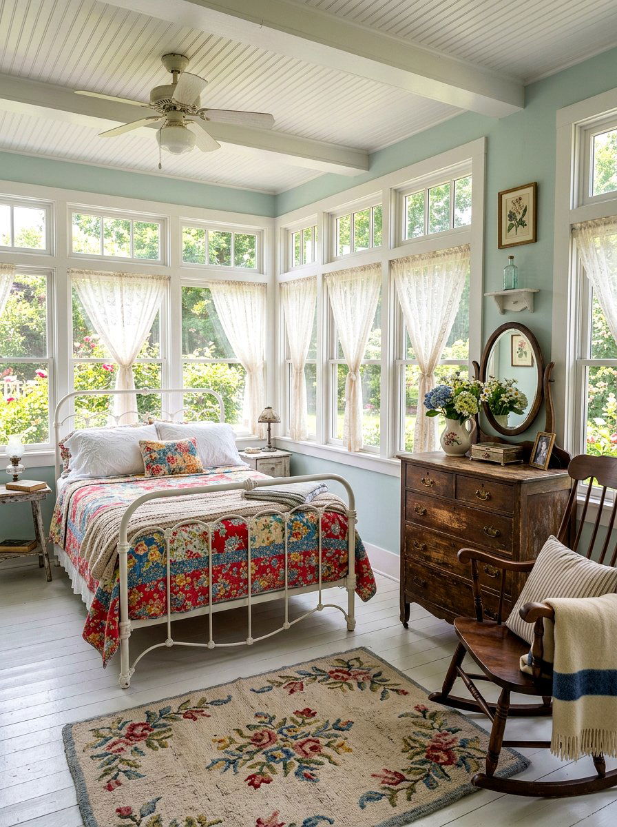 Vintage Sleeping Porch - 30 sleeping porch ideas