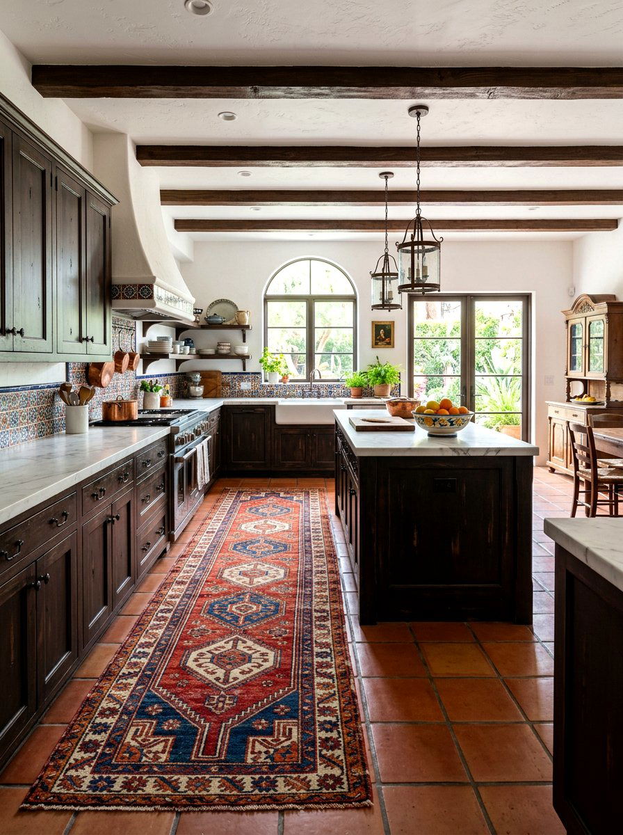 Vintage Spanish Style Rug - 30 Spanish style kitchen ideas
