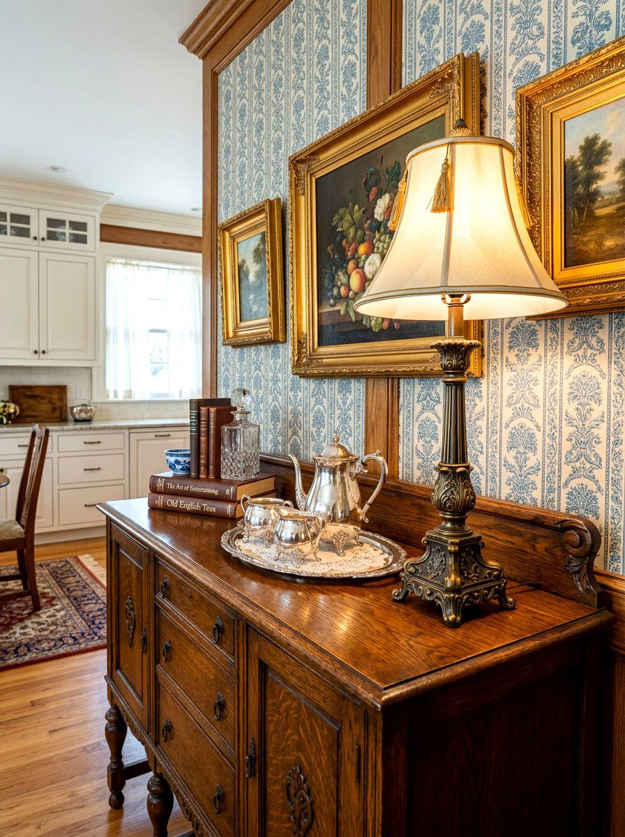 Vintage Style Buffet Lamp - 30 kitchen table lamp ideas