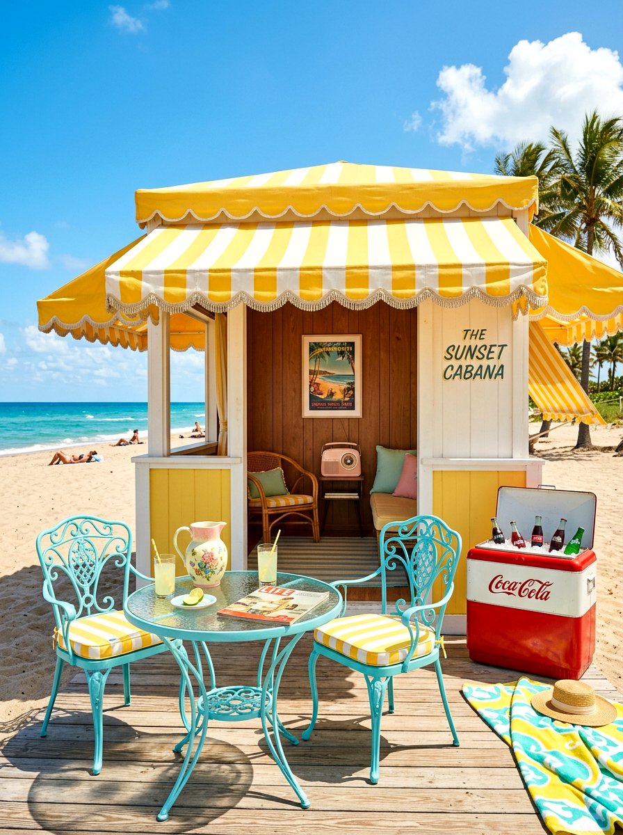 Vintage Style Cabana - 30 pool cabana patio ideas