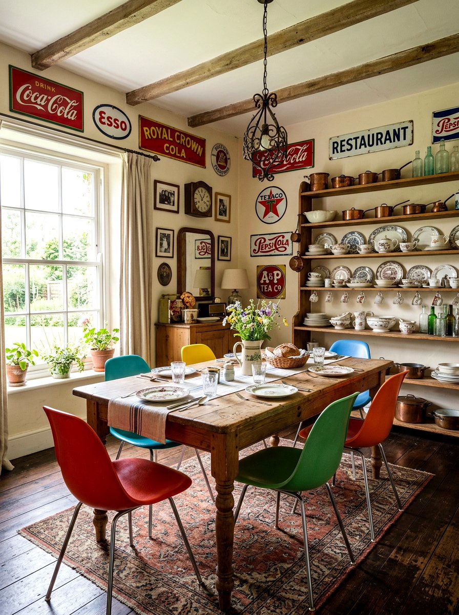 Vintage Style Dining Room - 30 dining room makeover ideas