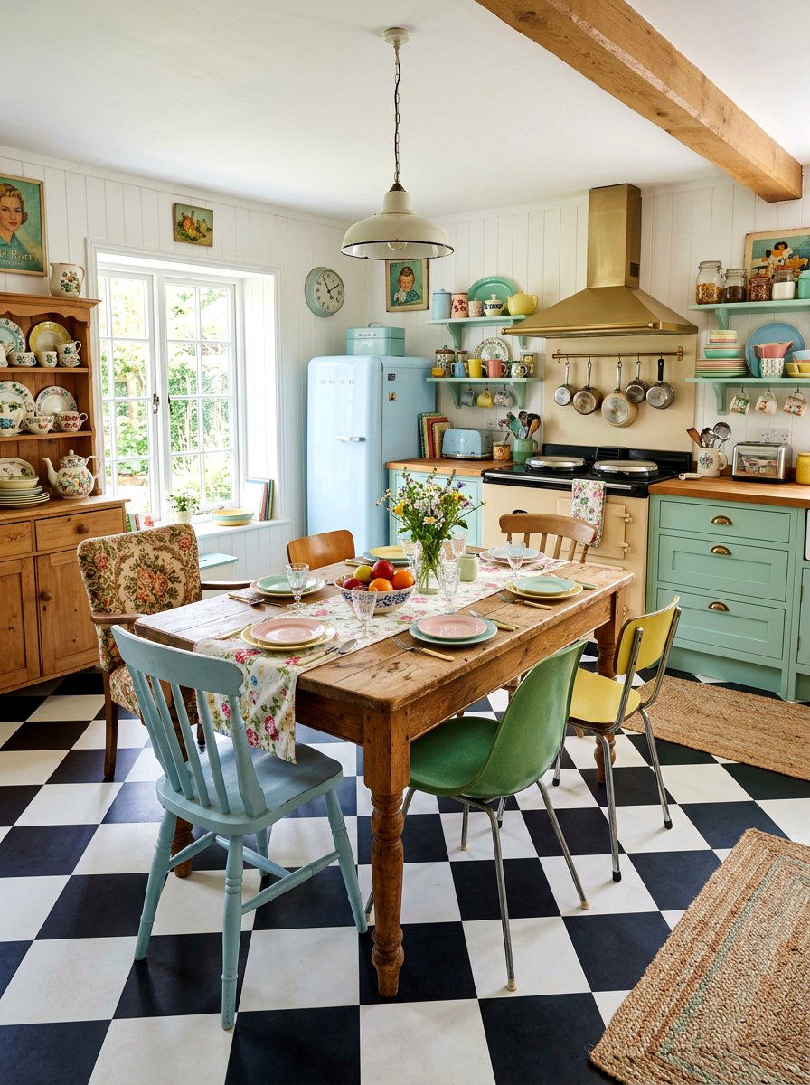 Vintage Style Kitchen Dining - 30 kitchen dining area ideas