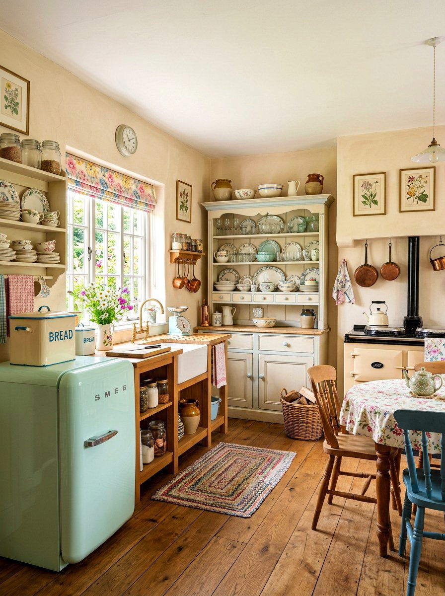 Vintage Style Kitchen - 30 cottage kitchen ideas