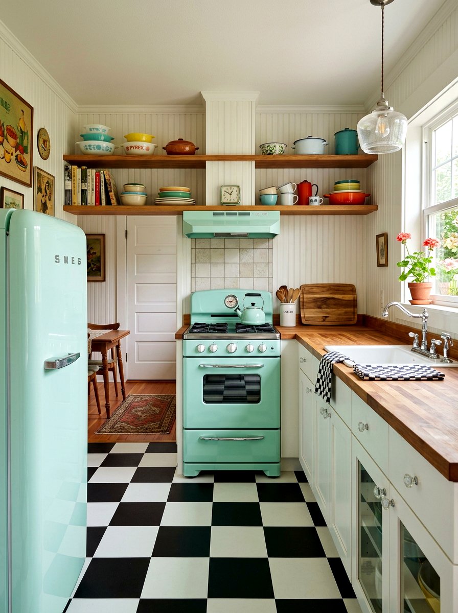 Vintage Style Kitchenette - 30 kitchenette design ideas