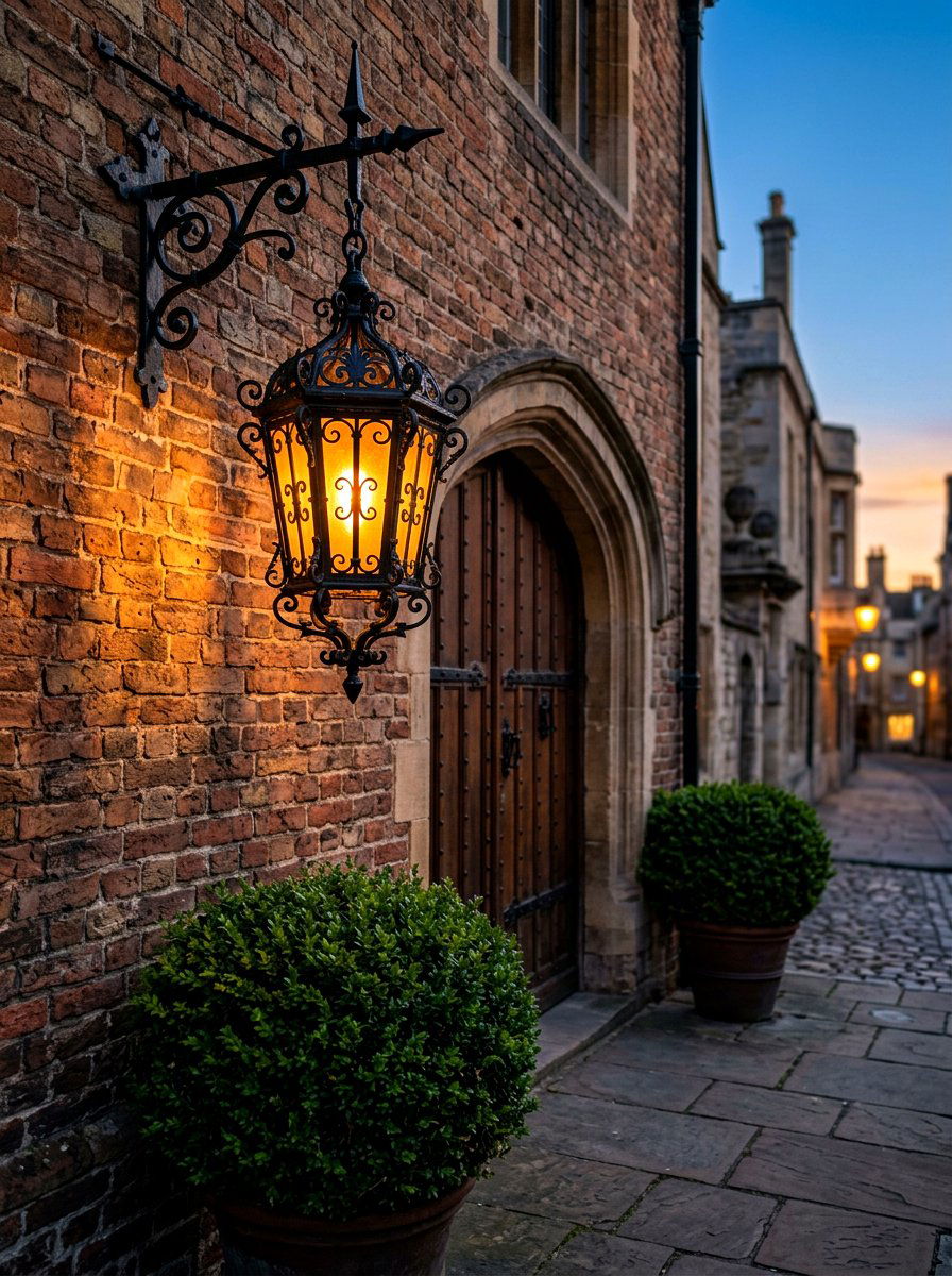 Vintage Style Lantern Lighting - 30 townhouse stoop ideas