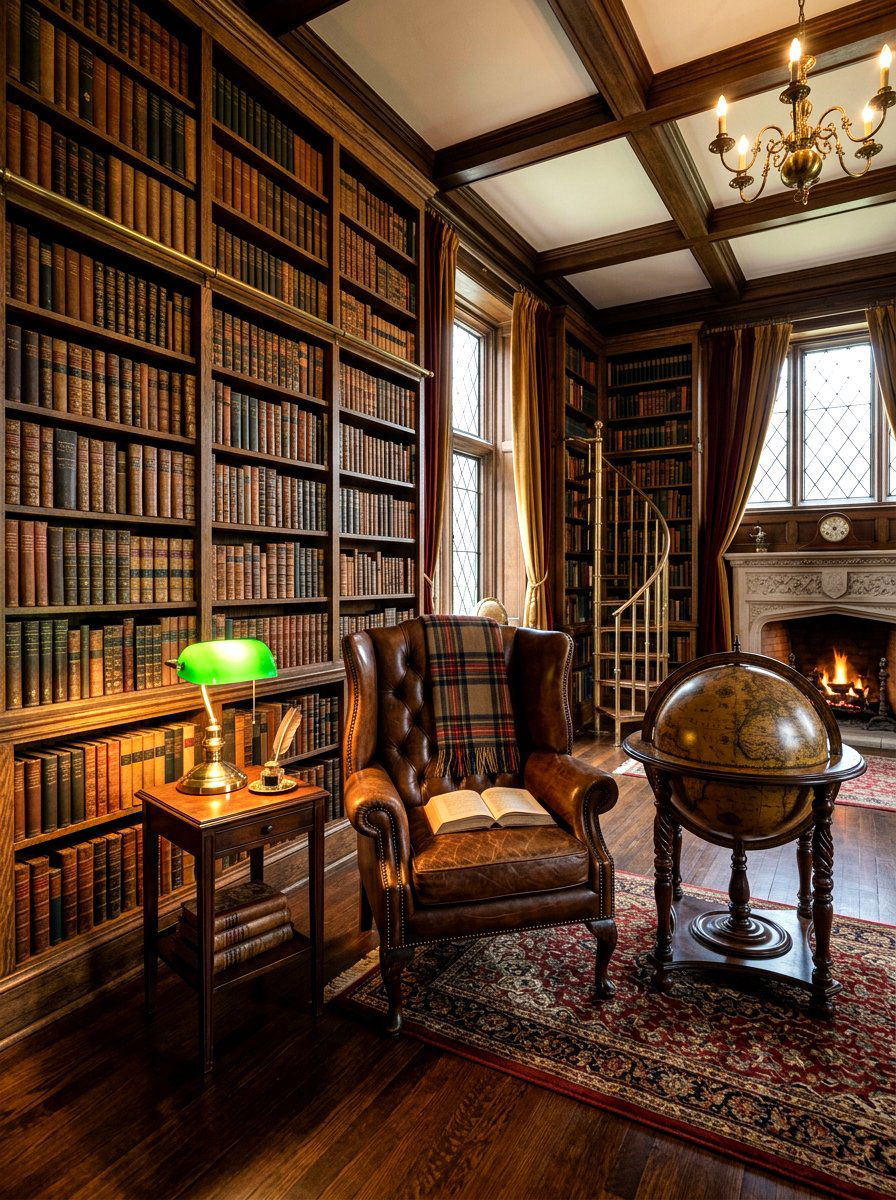 Vintage Style Library - 30 reading room ideas