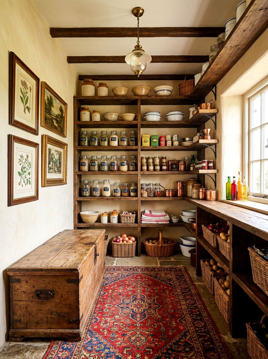 Vintage Style Pantry - 30 Nancy Meyers pantry ideas
