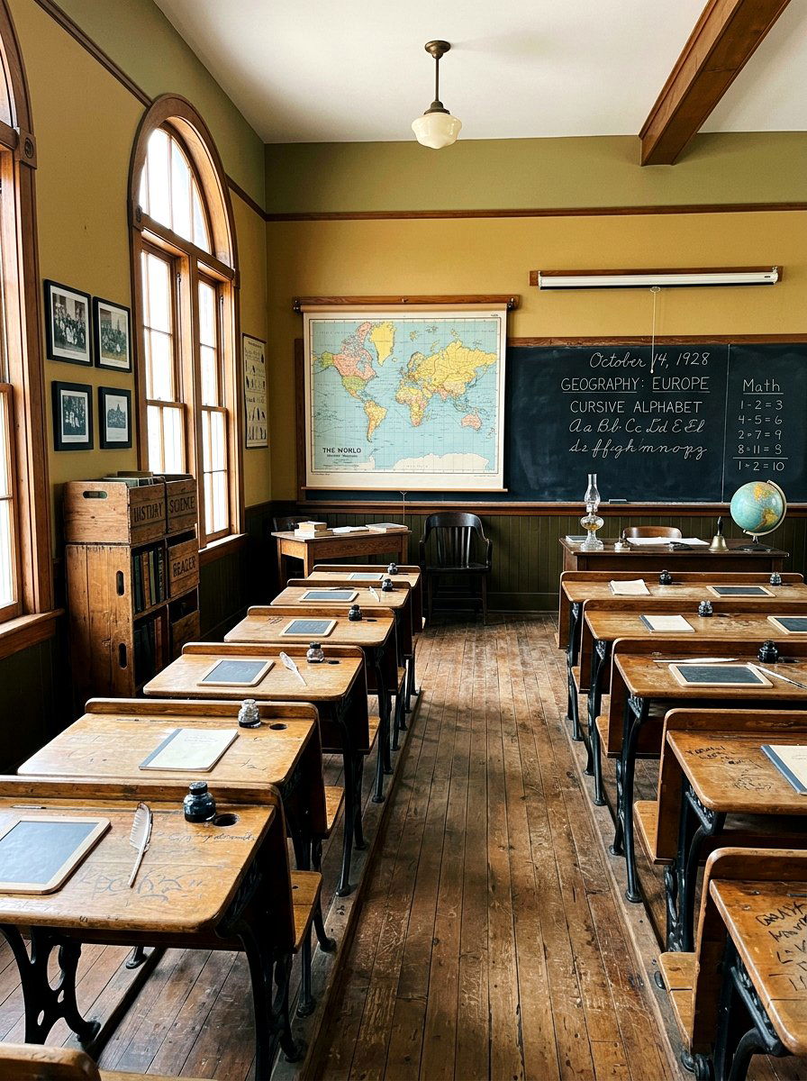 Vintage Style Schoolroom - 30 home schoolroom ideas