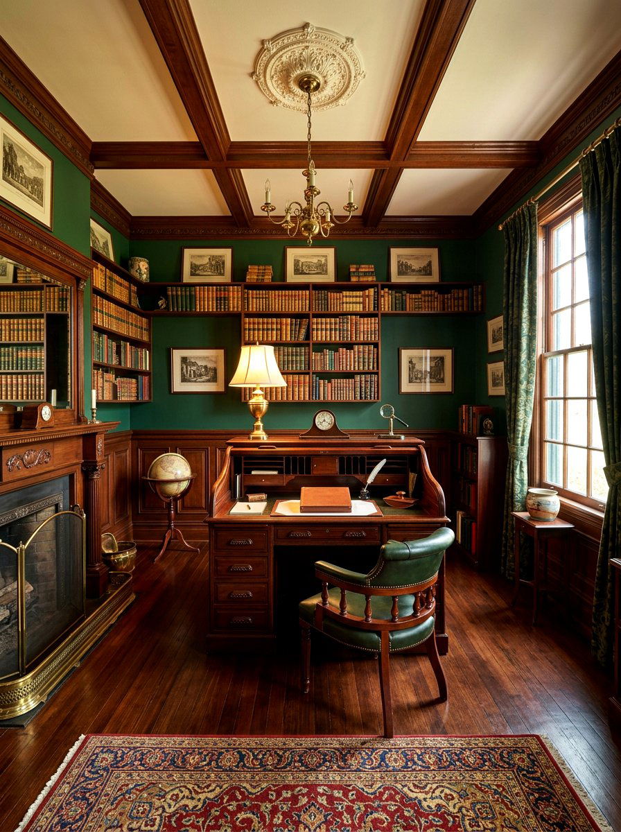 Vintage Style Study - 30 book filled room ideas