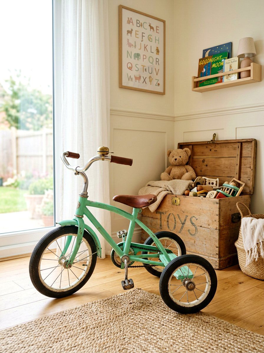 Vintage Style Tricycle - 30 heirloom toy nursery ideas